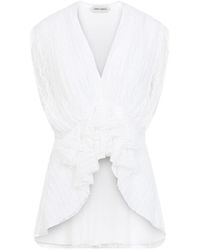 Alberta Ferretti - Tulle Top - Lyst