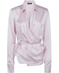 Ann Demeulemeester - Alba Asymmetric Wrap Shirt - Lyst