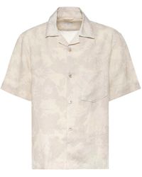 Eleventy - Linen Bowling Shirt - Lyst