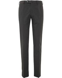 PT Torino - Flat Front Trousers With Diagonal Pockets - Lyst