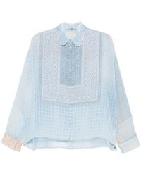 Ermanno Scervino - Semi-Sheer Shirt - Lyst