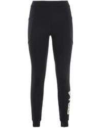Stella McCartney - Logo Print Scuba Leggings - Lyst