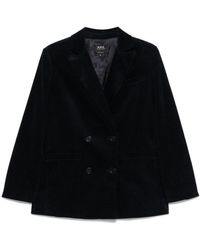 A.P.C. - Lucy Corduroy Blazer - Lyst
