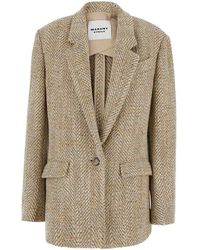 Isabel Marant - Parly Herringbone Wool Jacket - Lyst