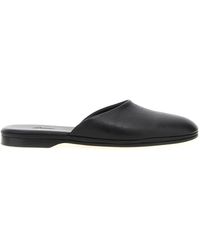 Brioni - Leather Almond-Toe Mules - Lyst