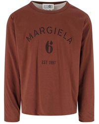 MM6 by Maison Margiela - Reversible Logo T-Shirt - Lyst