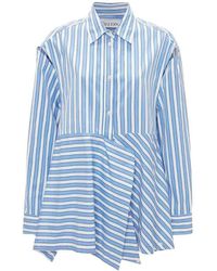 JW Anderson - Cotton Peplum-drape Shirt - Lyst