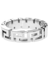 Versace - Tone Greca Motif Ring - Lyst