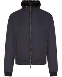 Moorer - Technical Fabric Bomber Jacket - Lyst