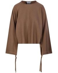 Max Mara - Fine-Knit Wool Round-Neck Sweater - Lyst