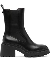 Ash - Nico Stud Leather Chelsea Boots - Lyst