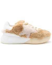 Stella McCartney - And White Canvas Loop Sneakers - Lyst