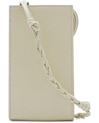 Jil Sander - Light Cream Leather Phone Case - Lyst