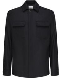 Eleventy - Wool Blend Overshirt - Lyst