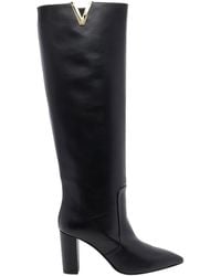 Via Roma 15 - V Leather Pump Boots - Lyst