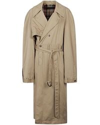 Balenciaga - Cotton Trench Coat - Lyst