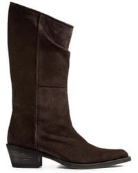 KHAITE - Clive Leather Boots - Lyst