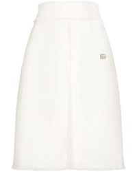Dolce & Gabbana - Skirt With Slit - Lyst