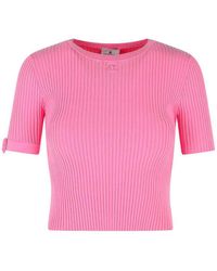 Courreges - Viscose Blend T-Shirt - Lyst