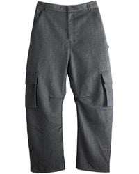 Balenciaga - Relaxed Wide-Leg Multi-Pocket Cargo Pants - Lyst