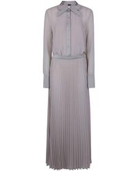 Emporio Armani - Bow Detail Maxi Dress - Lyst