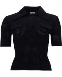 Patou - Embroidered Cotton Polo Shirt - Lyst