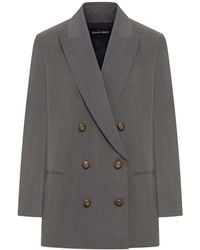 Giorgio Armani - Tailored Double-Breasted Silk Blazer - Lyst