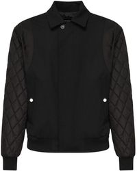 DSquared² - Bomber Jacket With Quilted Sleeves - Lyst