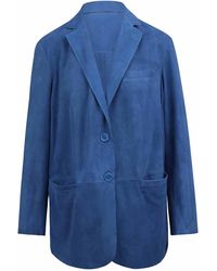 Salvatore Santoro - Leather Blazer - Lyst