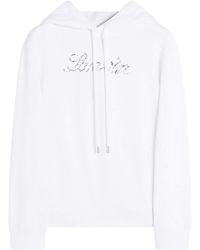 Lanvin - Hoodie Logo Manuscrit Brod - Lyst
