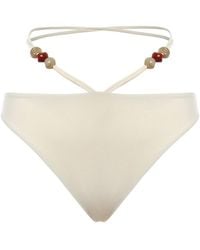 Magda Butrym - Bikini Bottoms With Straps And Beads - Lyst