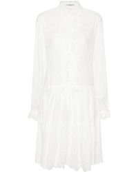 Ermanno Scervino - Embroidered Shirt Dress - Lyst