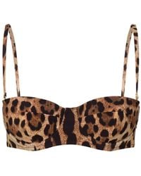 Dolce & Gabbana - Polyamide Blend Bikini Bra - Lyst