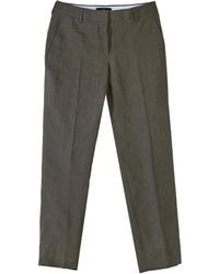Paul Smith - Linen Pleated Trousers - Lyst