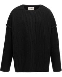 Jil Sander - Geometric Neckline Sweater - Lyst