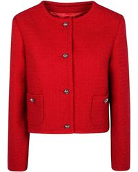 Patou - No Collar Box Jacket - Lyst