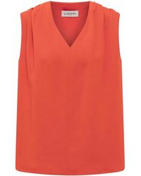 Lanvin - Short Sleeve Top - Lyst