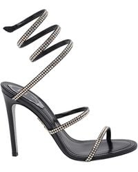 Rene Caovilla - Snake Pump Sandals - Lyst