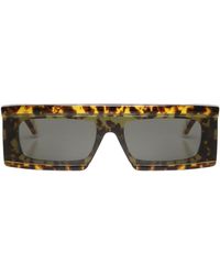 Alaïa - Mask Sunglasses With Logo - Lyst