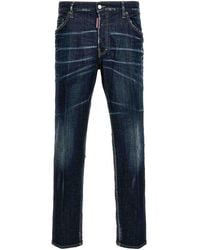 DSquared² - Skater Stretch Denim Jeans Streaks - Lyst