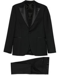 Tagliatore - Wool Tuxedo With Satin Lapels - Lyst