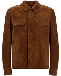 Tom Ford - Suede Overshirt - Lyst