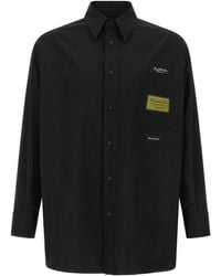 MM6 by Maison Margiela - Jacquard Label Shirt - Lyst