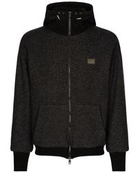 Dolce & Gabbana - Jacket With Hood And Tag - Lyst