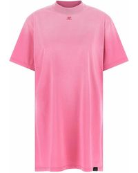 Courreges - Solarized T-Shirt Dress - Lyst