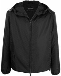 Emporio Armani - Allover Logo Blouson Jacket - Lyst