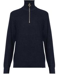 Paul & Shark - Shark Tag Tech Wool Half Zip Sweater - Lyst