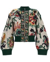 Sacai - Floral Jacquard Blouson - Lyst
