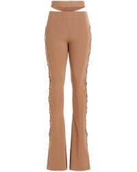ANDREADAMO - Cut-Out Laces Pants - Lyst