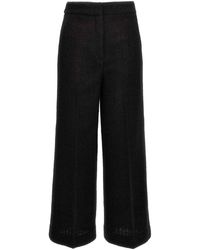 Moschino - Cropped Boucl Pants - Lyst